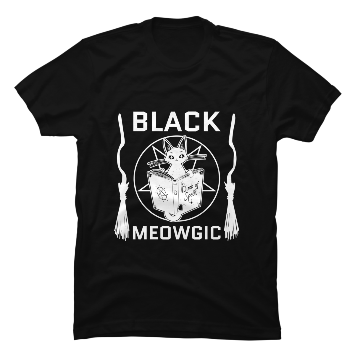 black meowgic shirt black meowgic shirt
